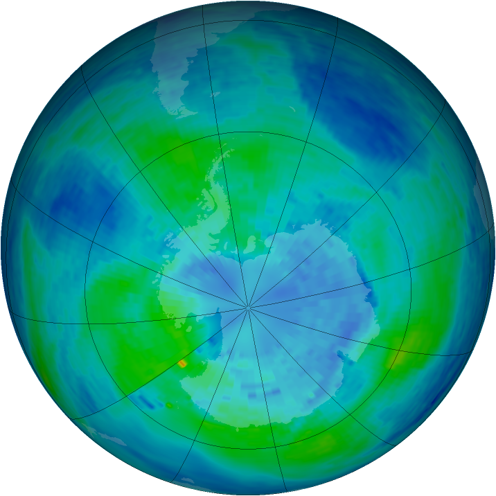 Antarctic ozone map for 26 March 1994